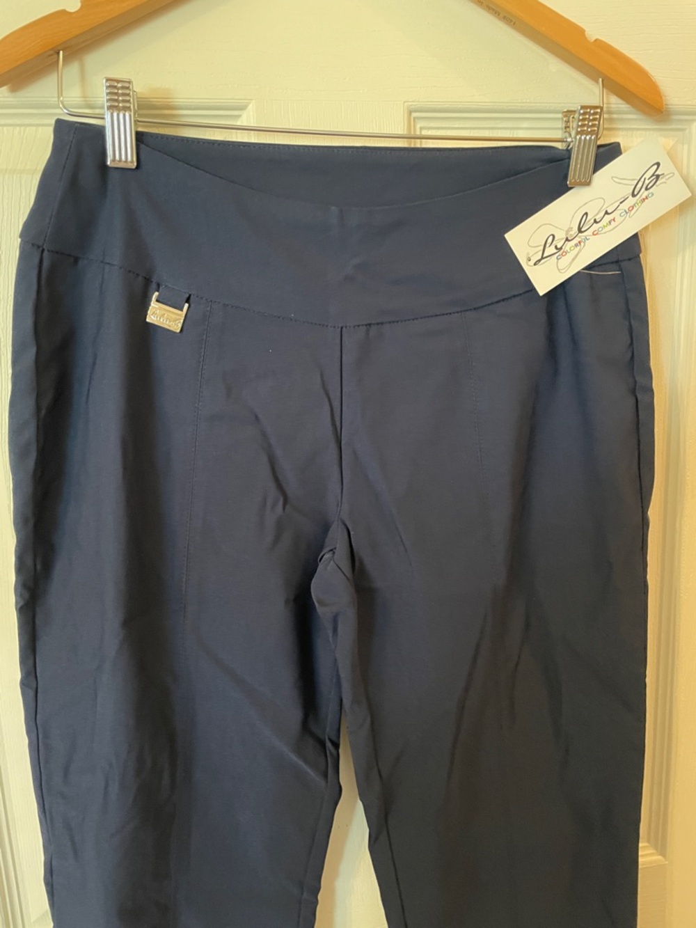 Lulu B Deep Navy Pull-On Performance Pants